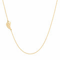 Sideways Angel Wing Necklace