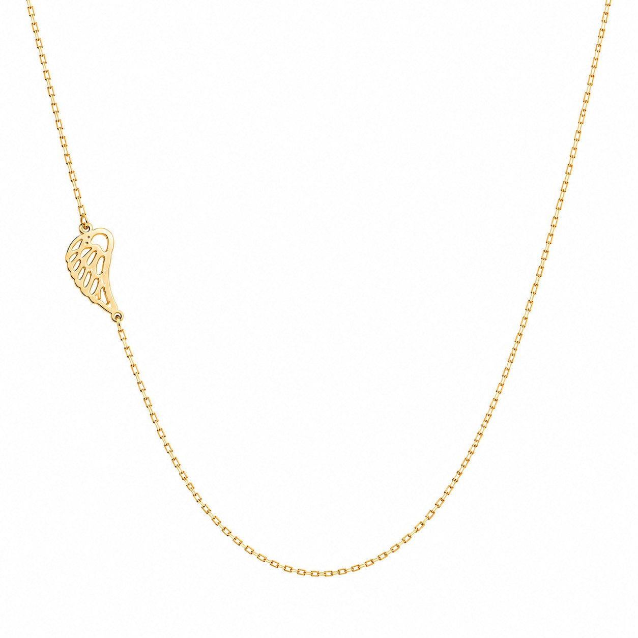 Sideways Angel Wing Necklace