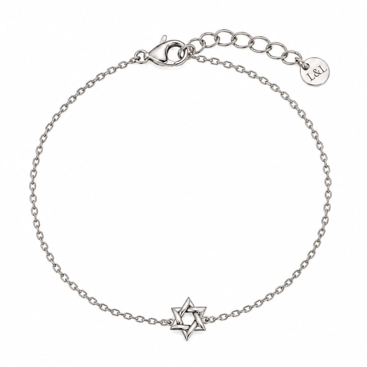 Petite Magen David Bracelet - Silver