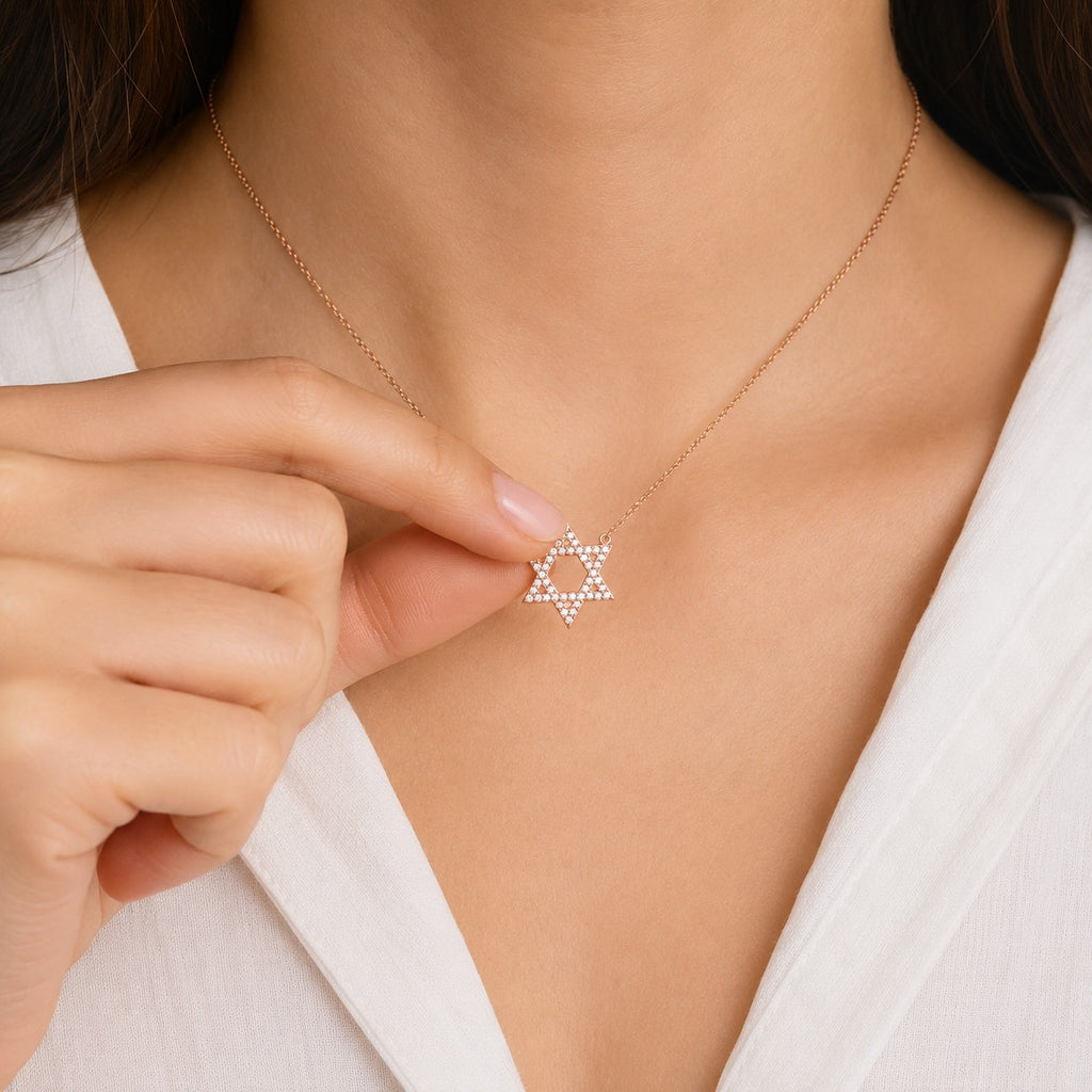 Radiant Star of David Necklace