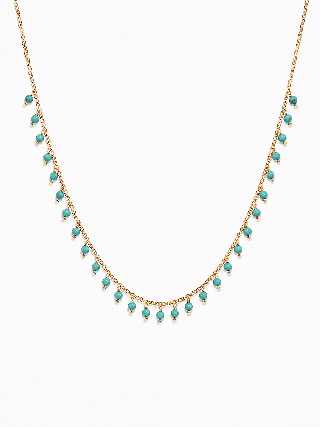 Turquoise Single Drop Necklace