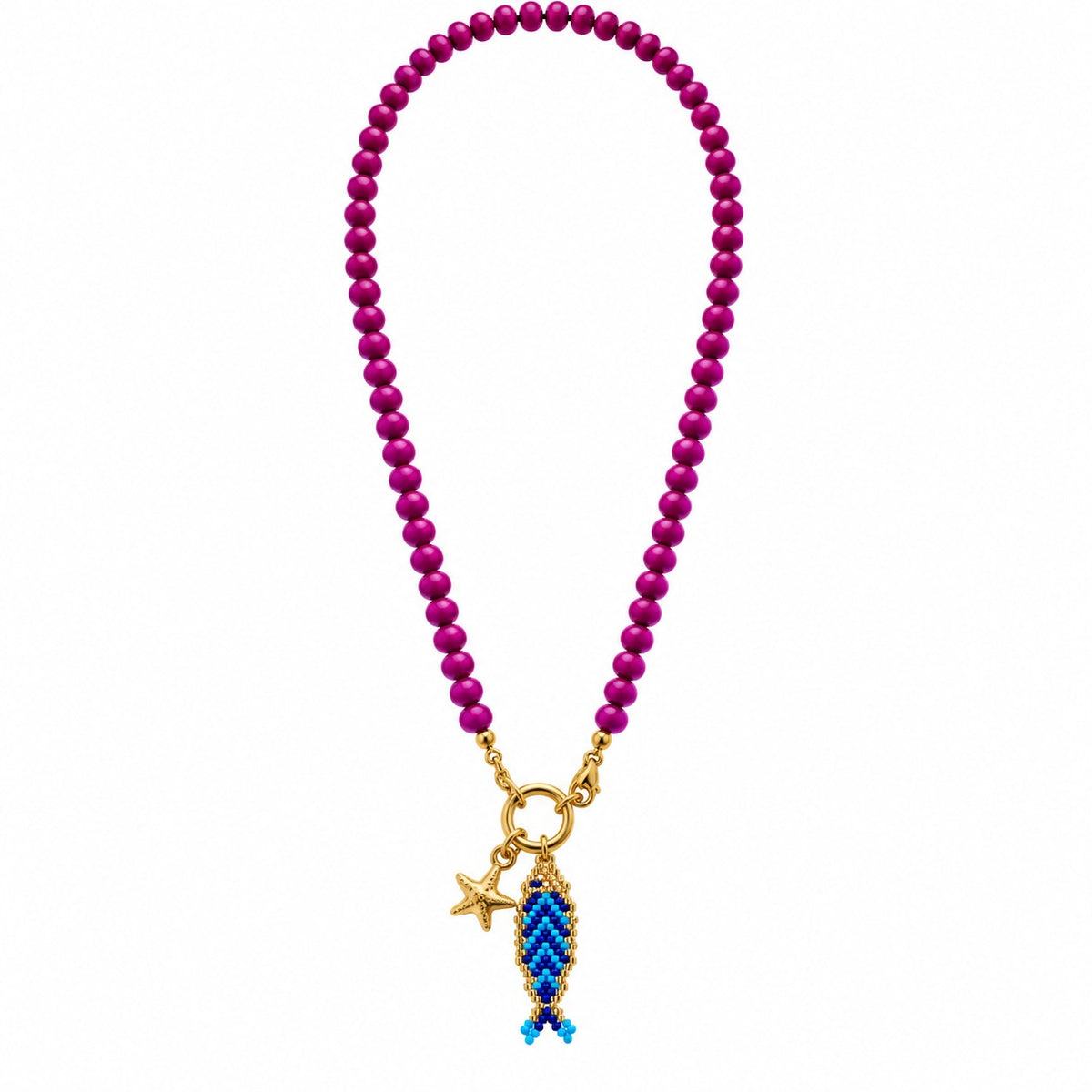 Azura Necklace - Fuchsia