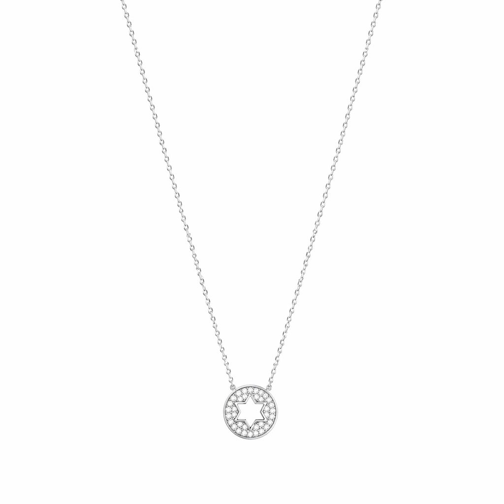 Pavé Star of David Necklace