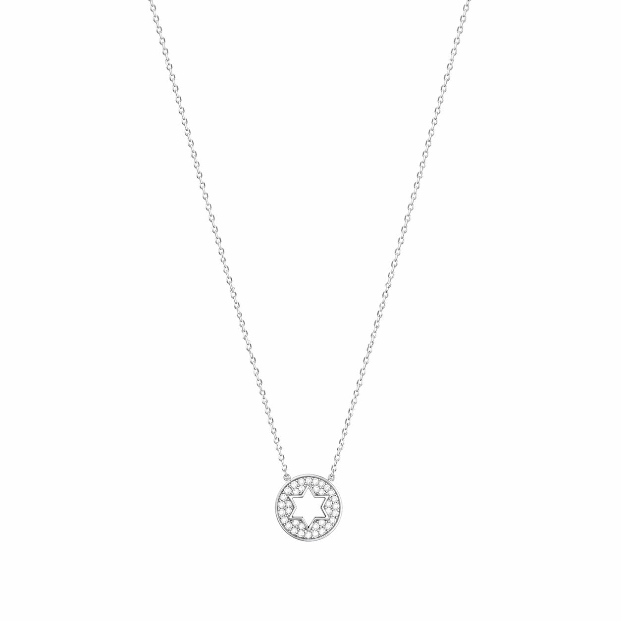 Pavé Star of David Necklace