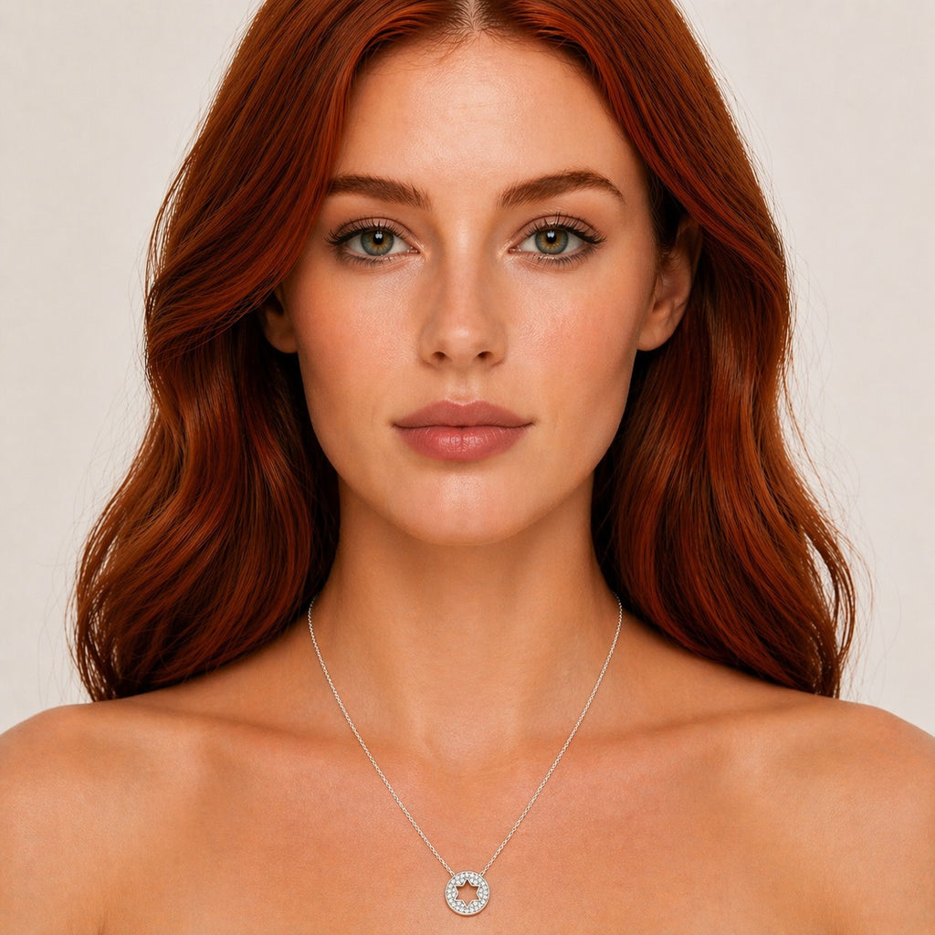 Pavé Star of David Necklace