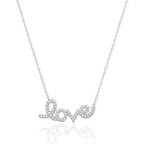 Love Necklace with Sparkle Detail