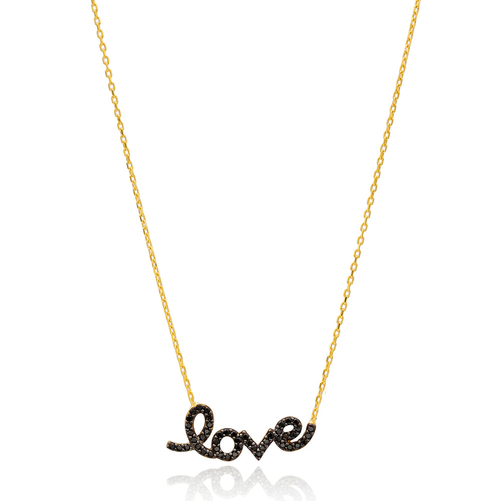 Love Necklace with Sparkle Detail