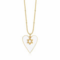 Enamel Heart Charm Necklace