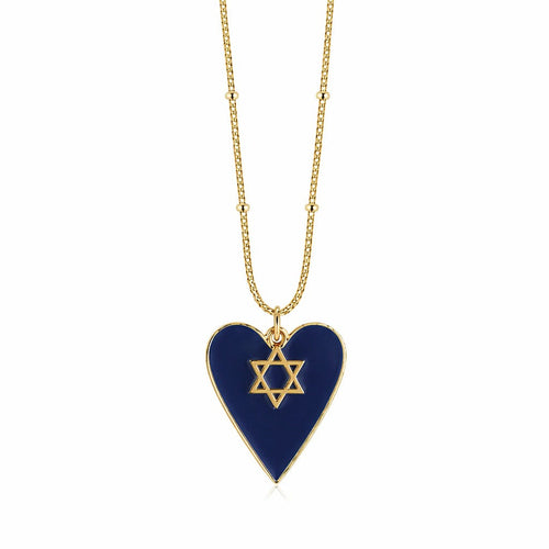 Enamel Heart Charm Necklace