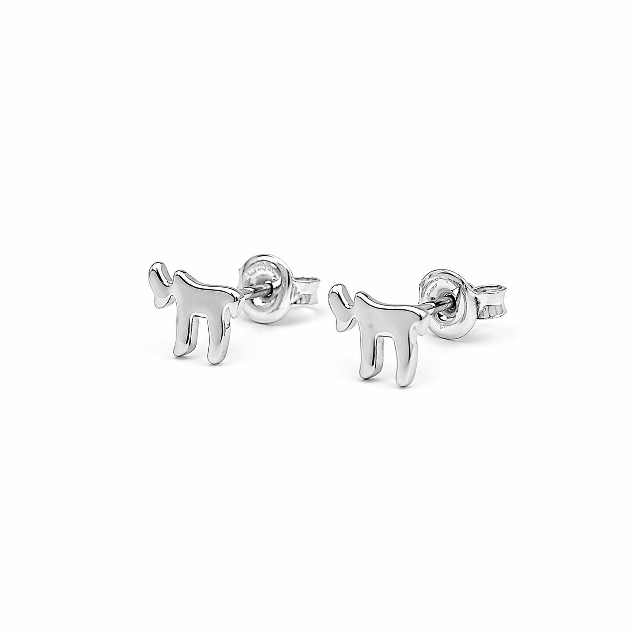 Minimalist Chai Stud Earrings