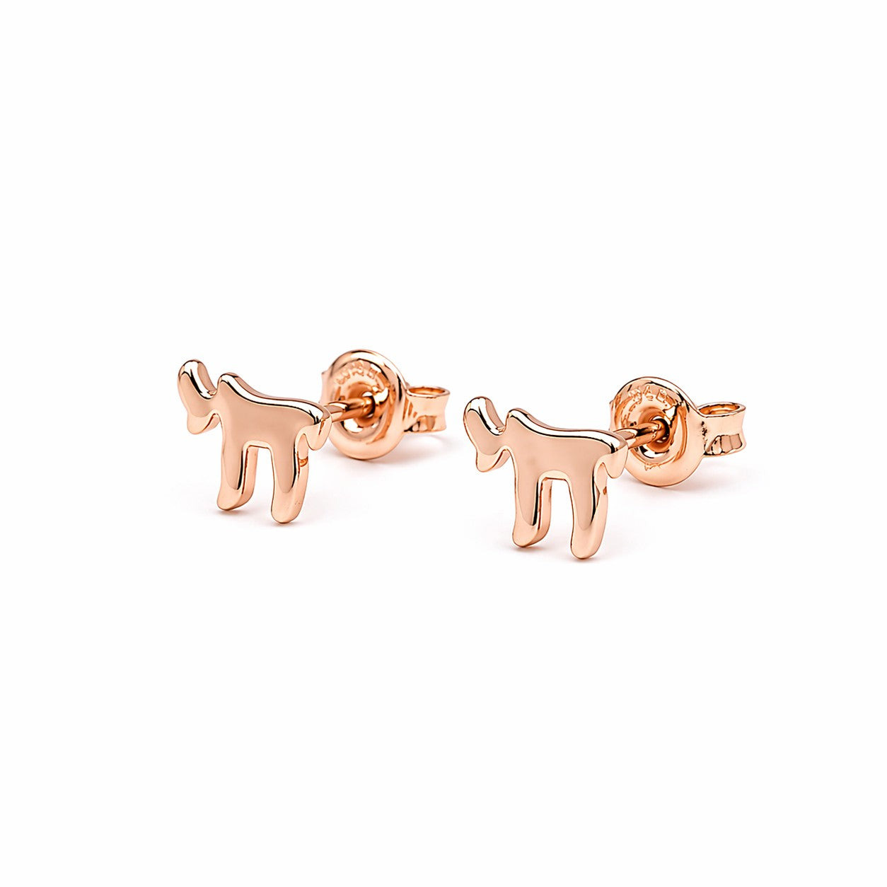 Minimalist Chai Stud Earrings