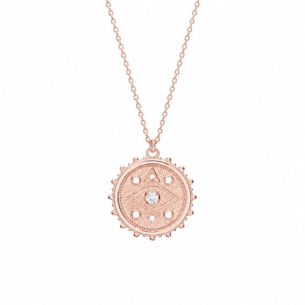 Evil Eye Medallion Necklace