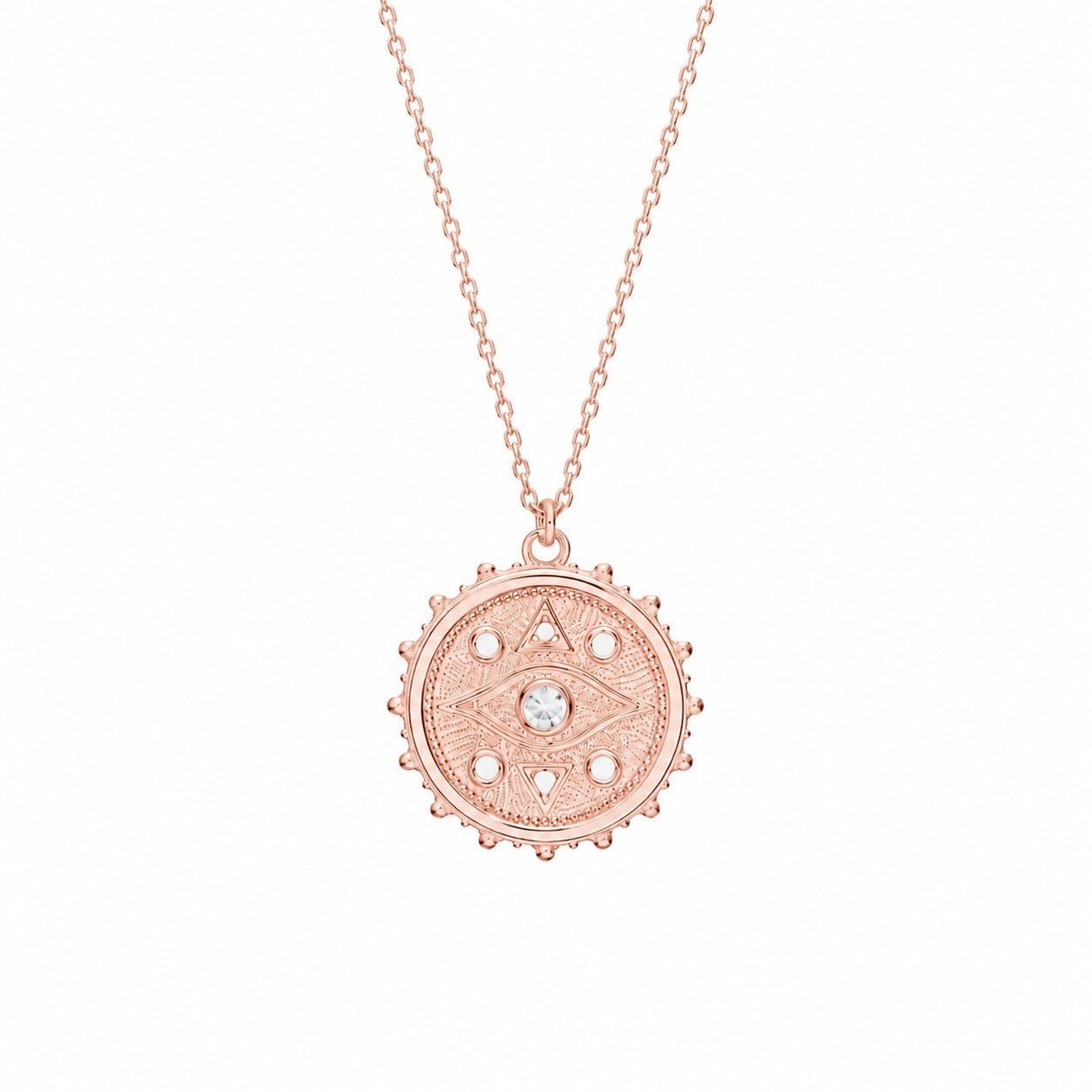 Evil Eye Medallion Necklace