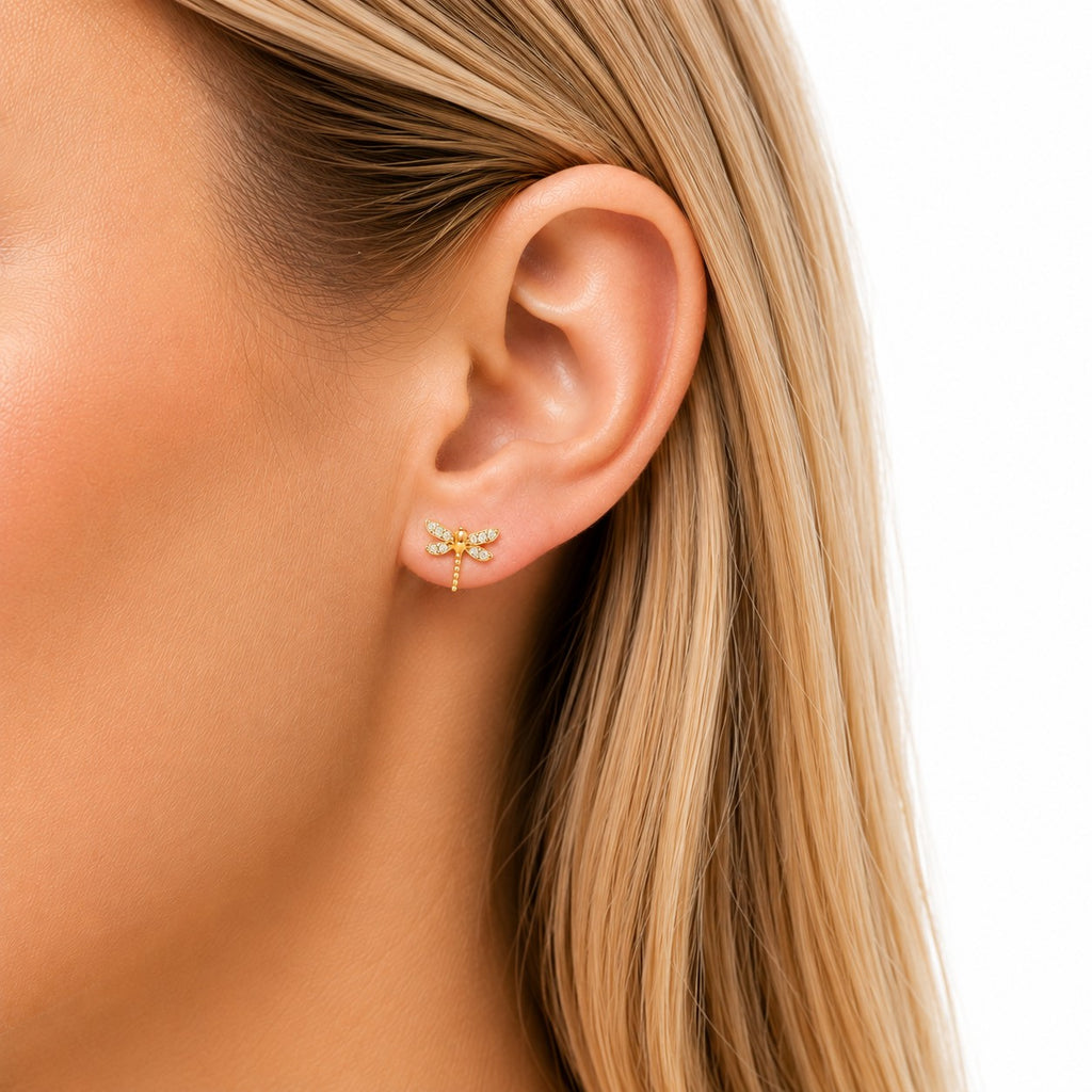 Shimmering Dragonfly Earrings