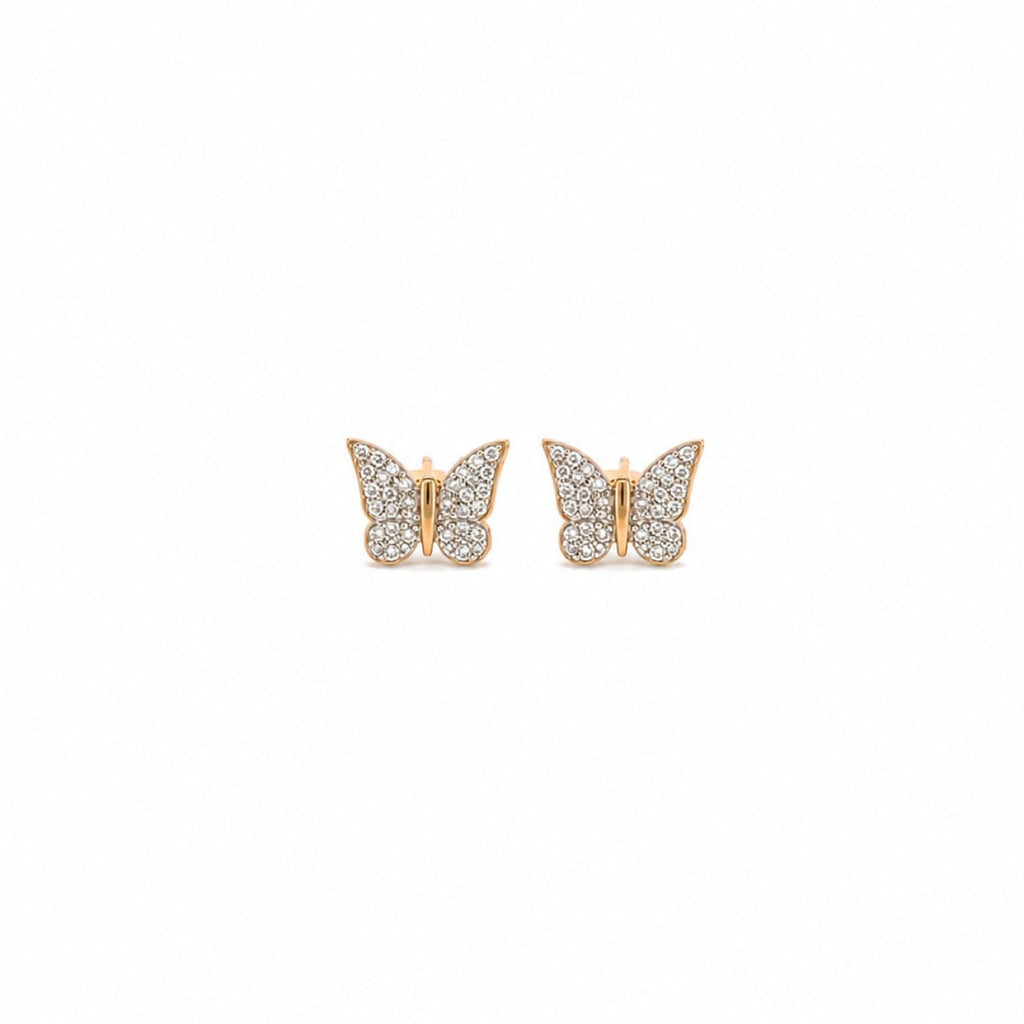 Sparkling Butterfly Earrings