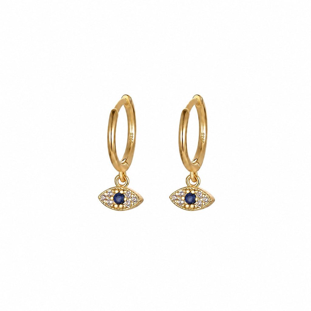 Evil Eye Hoop Earrings