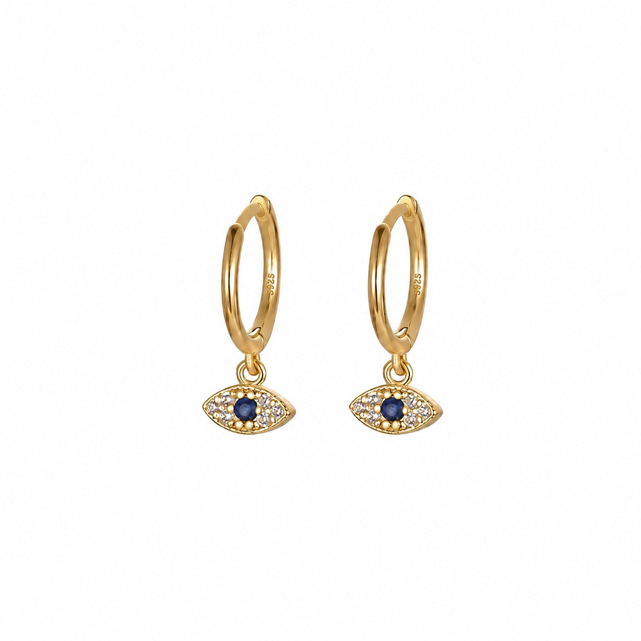 Evil Eye Hoop Earrings