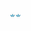 Light Blue Marquise Petal Studs