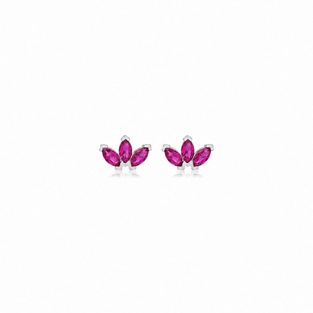 Fuchsia Marquise Petal Studs