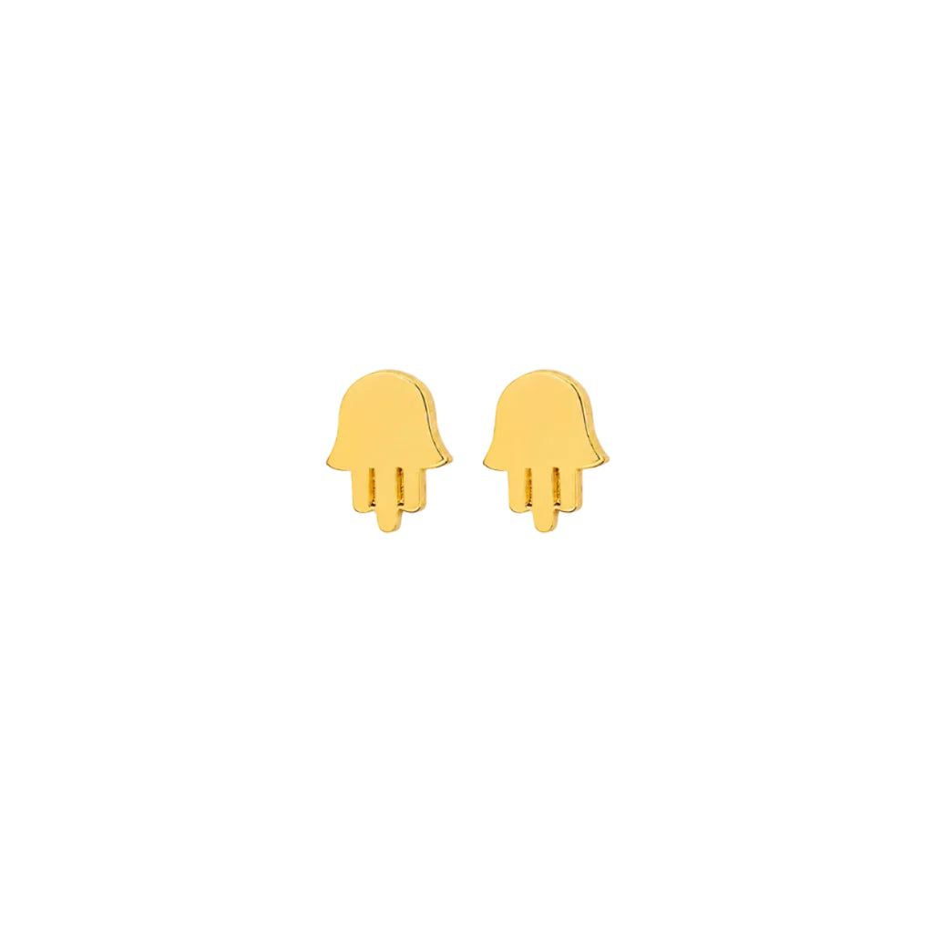 Tiny Hamsa Studs