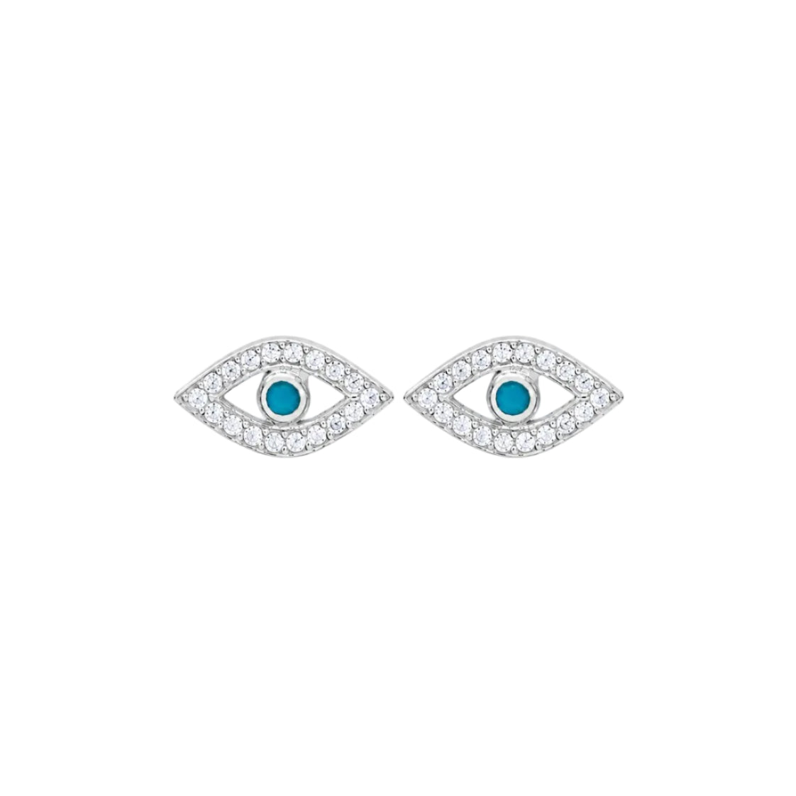 Turquoise Evil Eye Studs