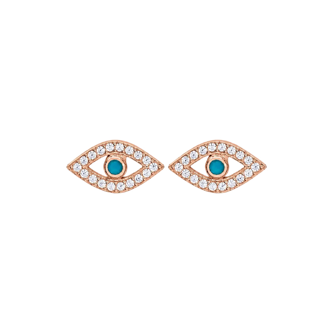 Turquoise Evil Eye Studs