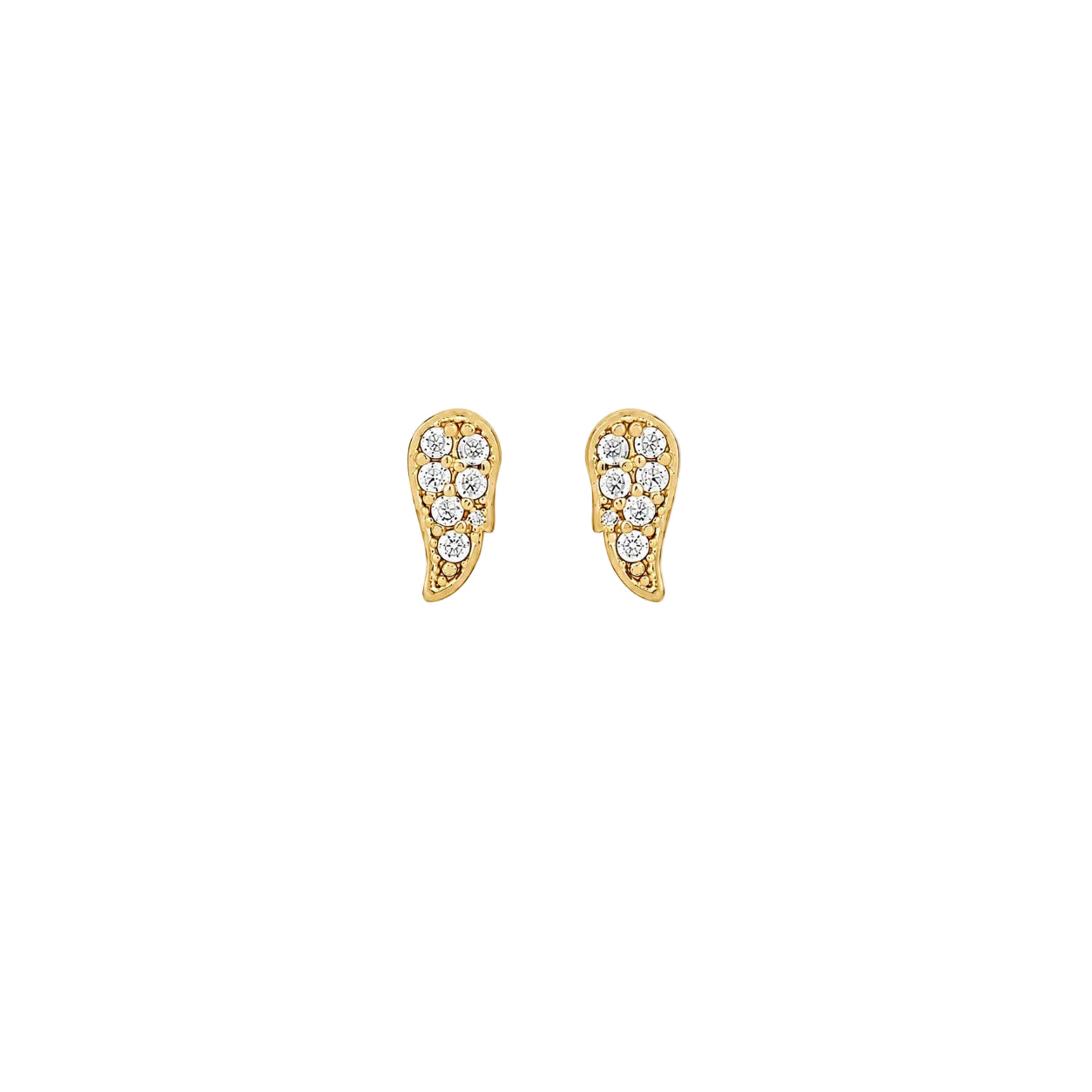 Tiny Angel Wing Studs