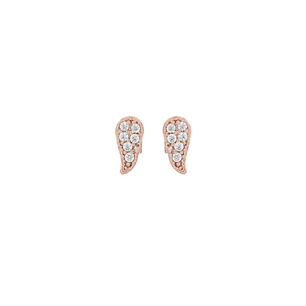 Tiny Angel Wing Studs