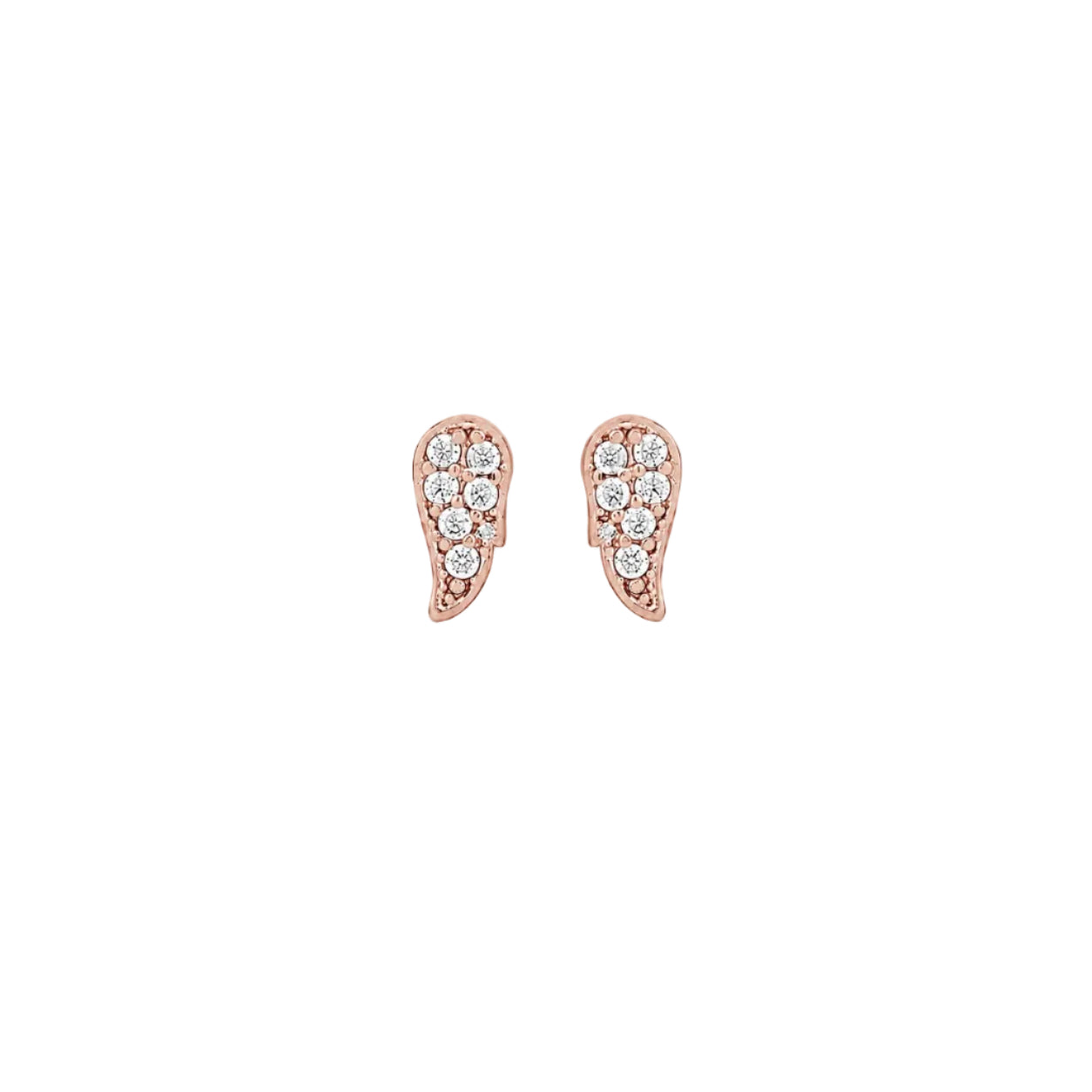 Tiny Angel Wing Studs