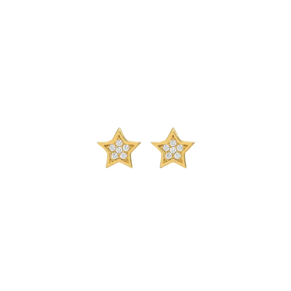 Glittering Star Stud Earrings