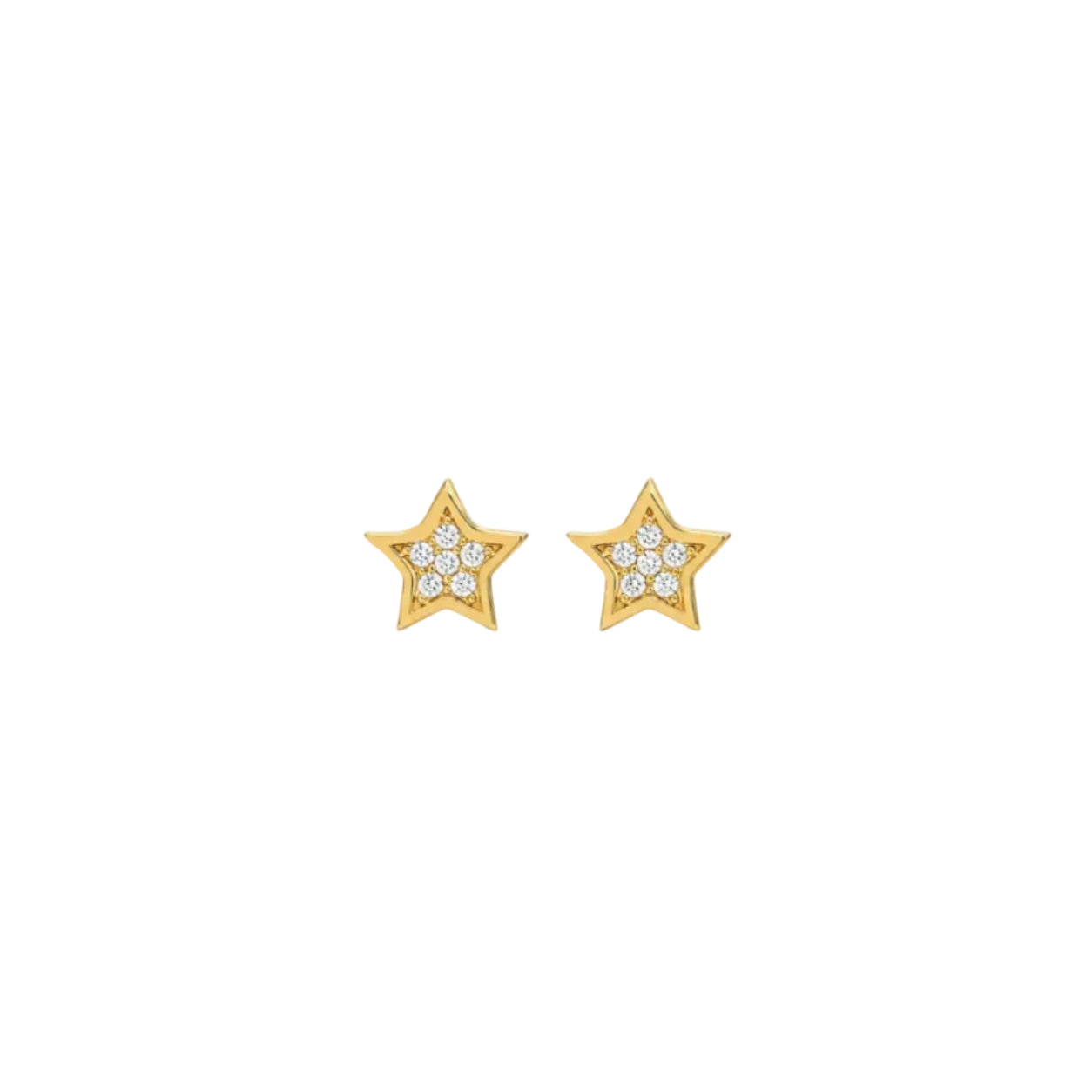 Glittering Star Stud Earrings