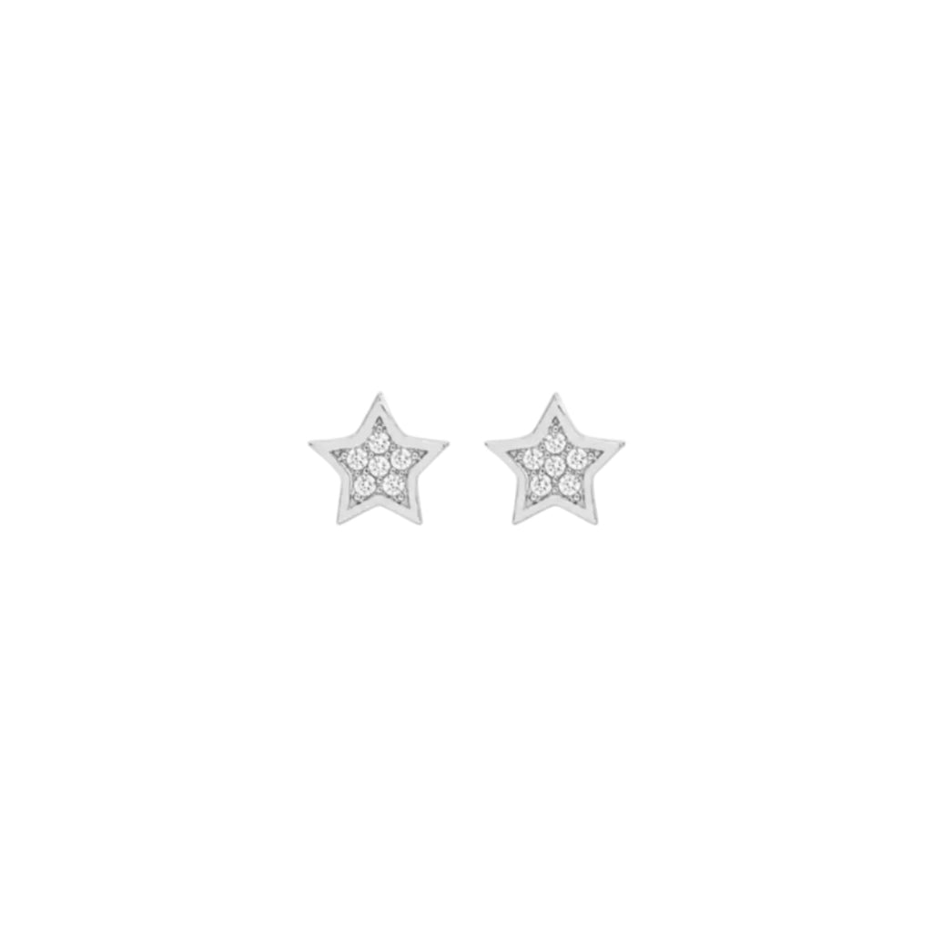 Glittering Star Stud Earrings