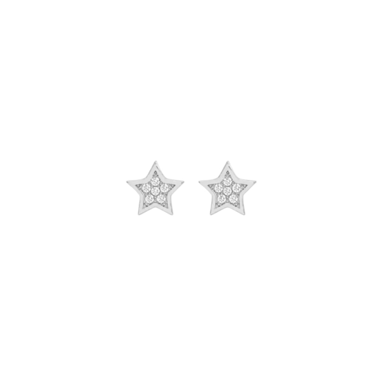 Glittering Star Stud Earrings