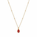 Red Enamel Hamsa Necklace