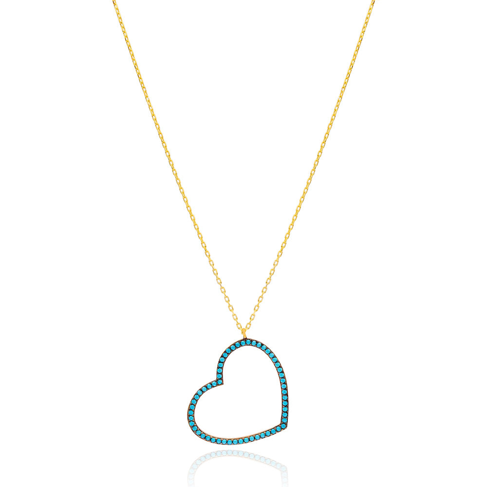 Turquoise Heart Necklace