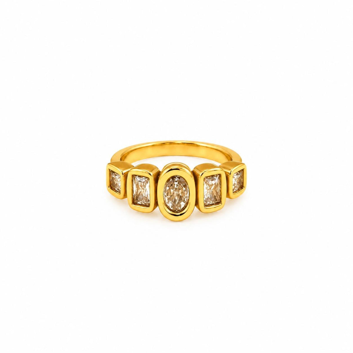 Gold Halo Ring