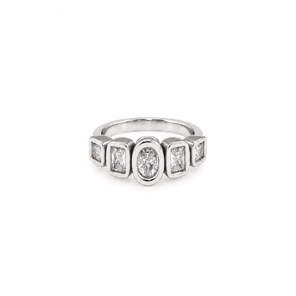 Silver Halo Ring