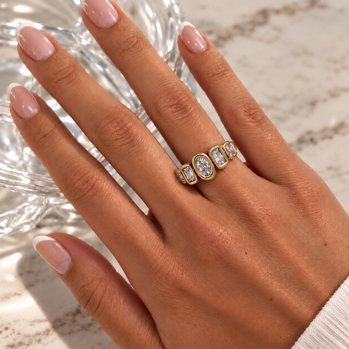 Gold Halo Ring